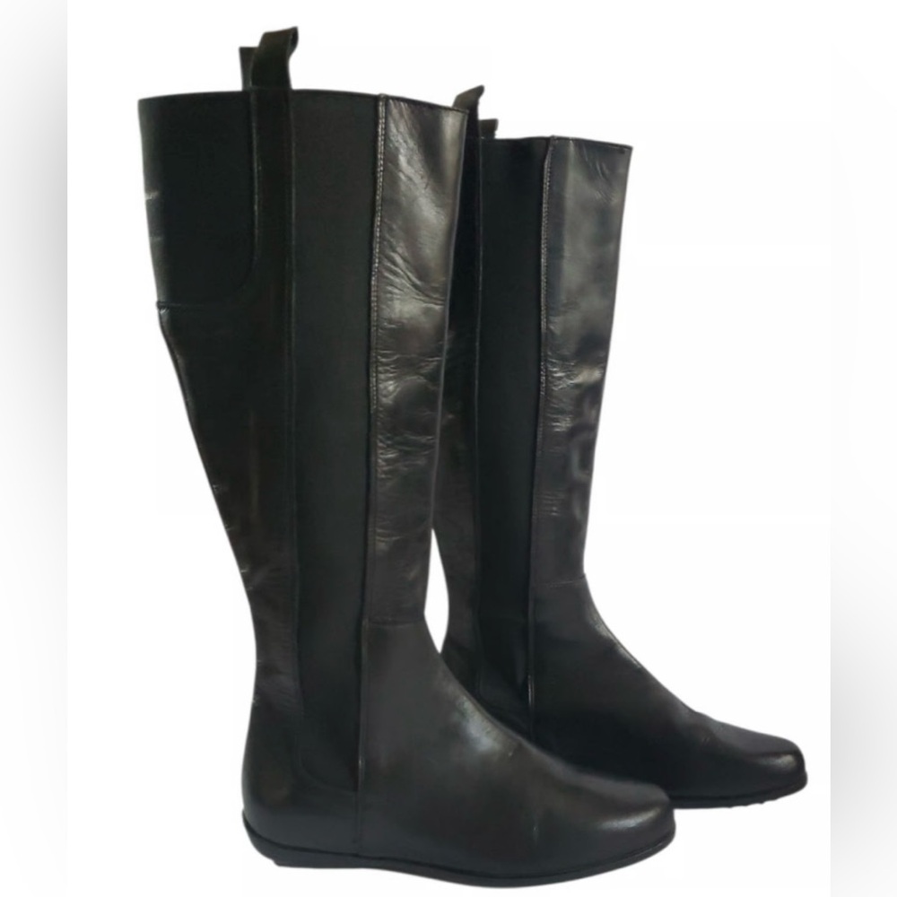 Franco Boschi Womens Knee High Boots Black Leather 
Size 39